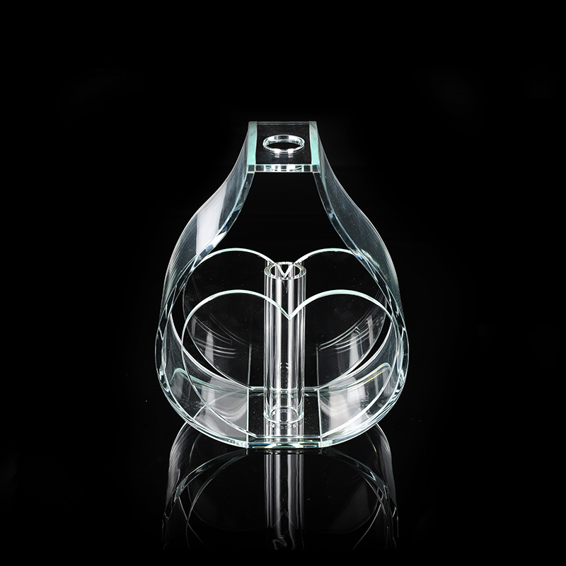 Heart Shaped Crystal Glass Vase