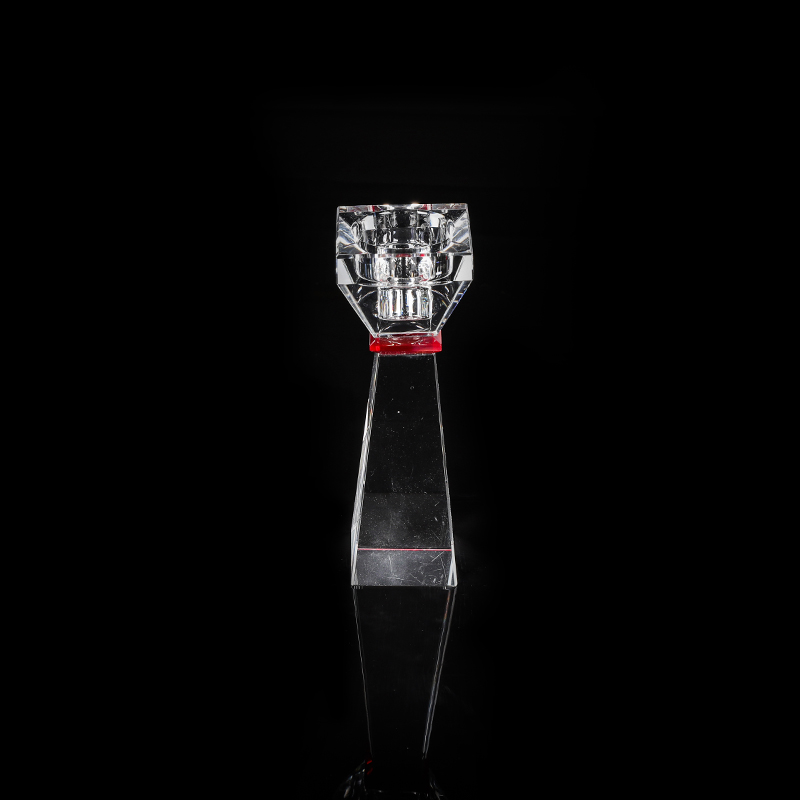 Crystal Red with Single-ended Candle Holder