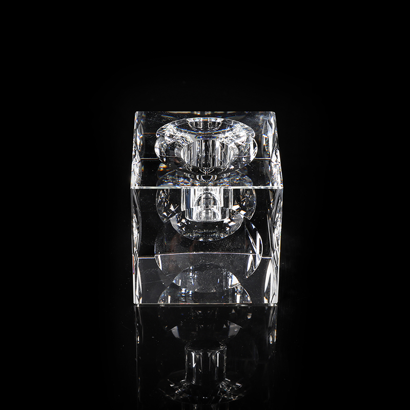 Crystal Cube Single Head Candle Holder