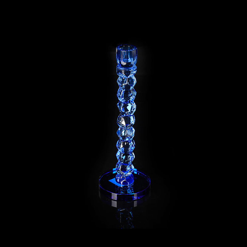 Blue Crystal Special Shaped Wedding Candle Holder