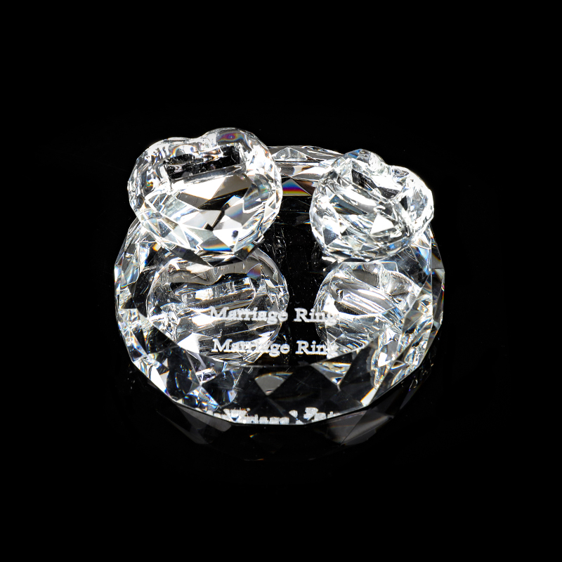 Heart Shaped Crystal Ring Box