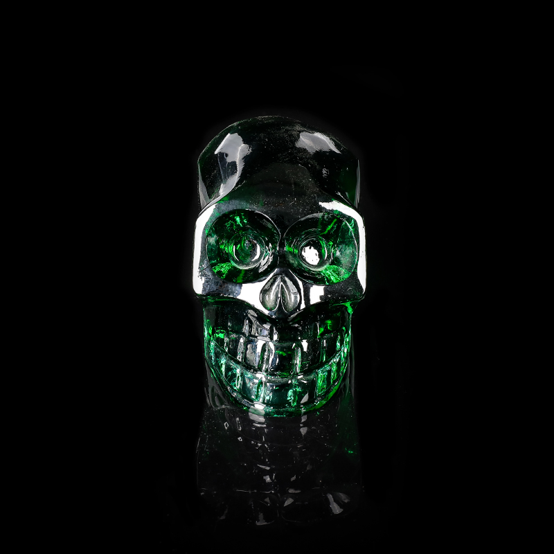 Green Crystal Skull Ornaments