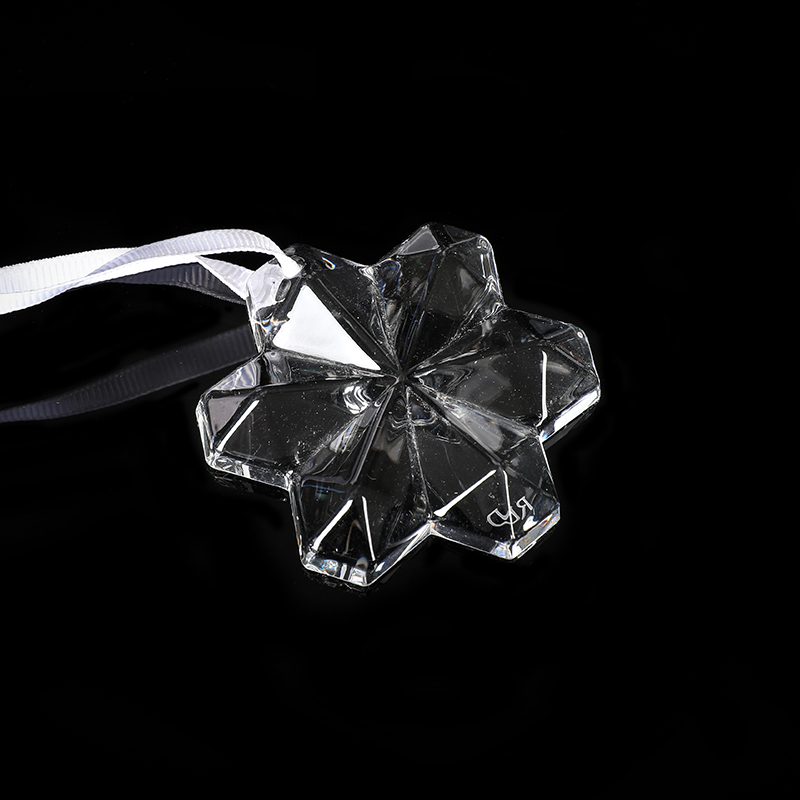 Crystal Three-dimensional 3D Snowflake Pendant