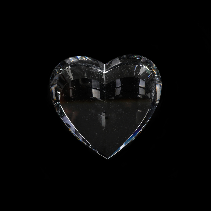 Clear Crystal Love Paperweight