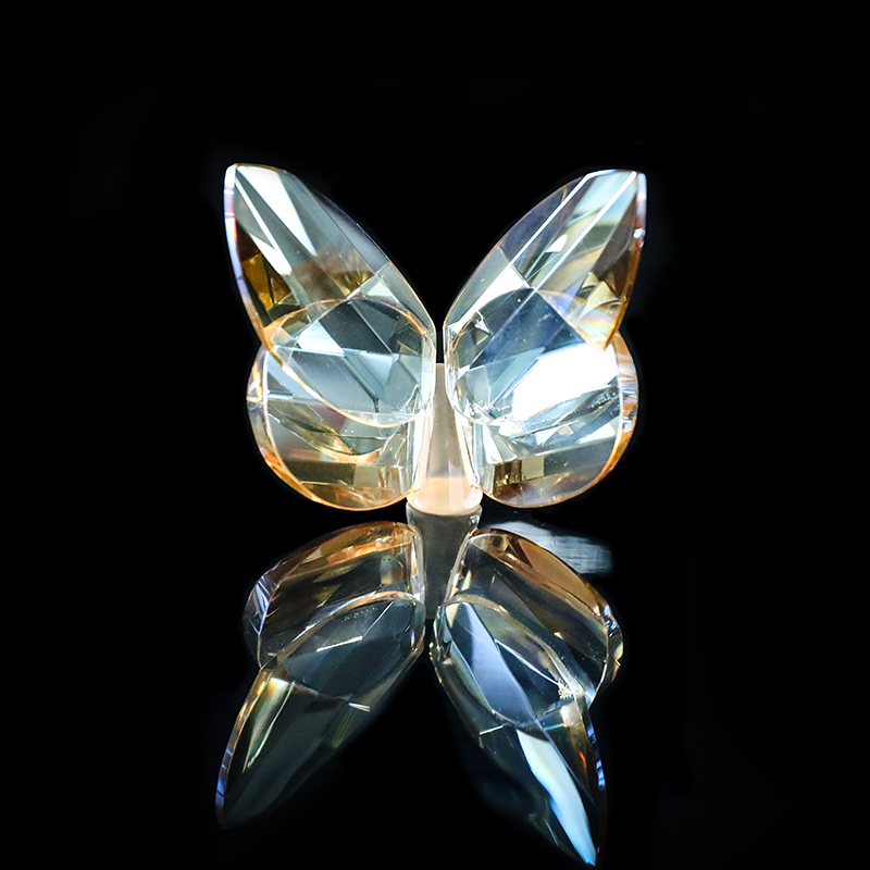 Faceted Crystal Butterfly, Available In A Variety Of Primary Colors