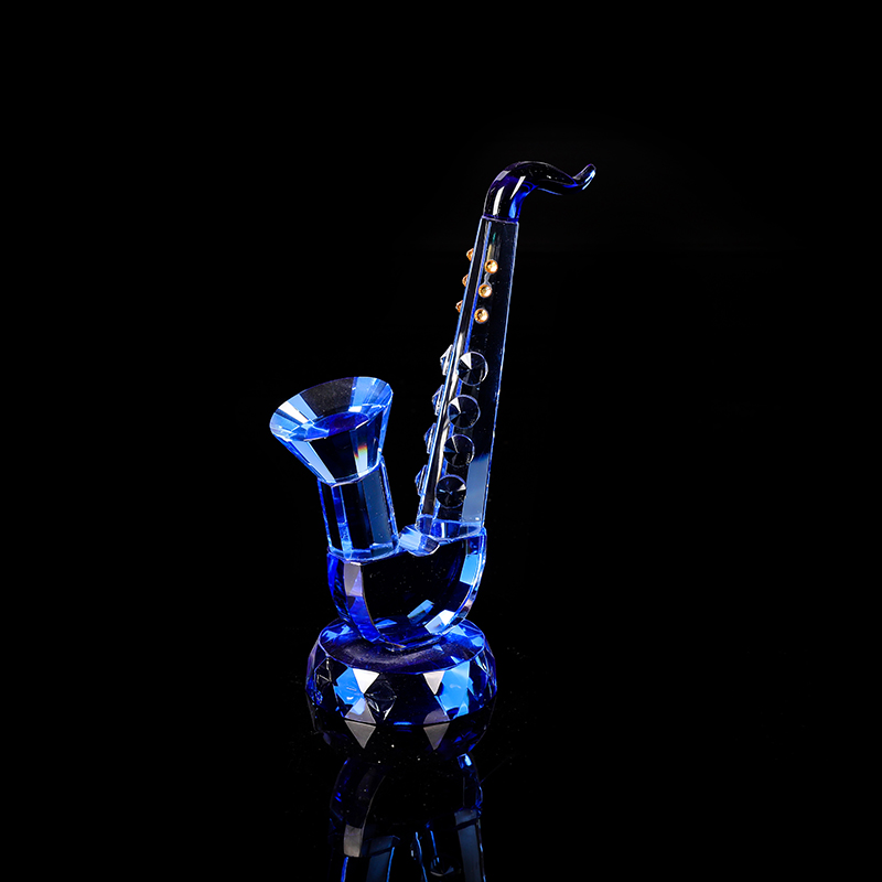 Saxophone Instrument Crystal Ornaments