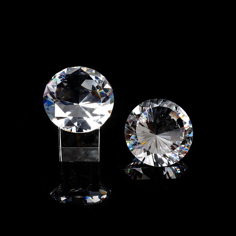 Clear Crystal Diamond Ornaments