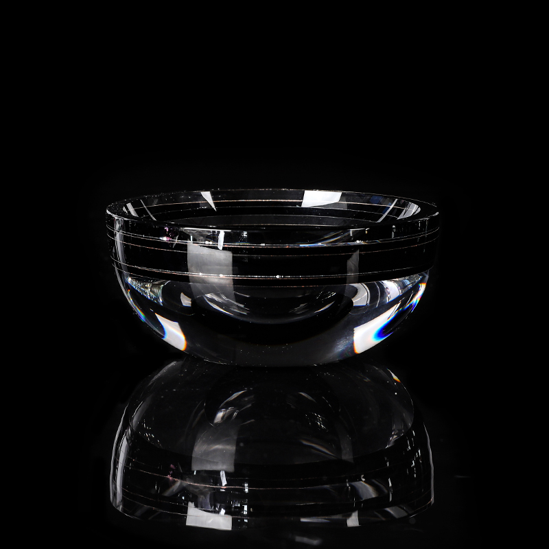 Crystal Black And White Spliced Bowl